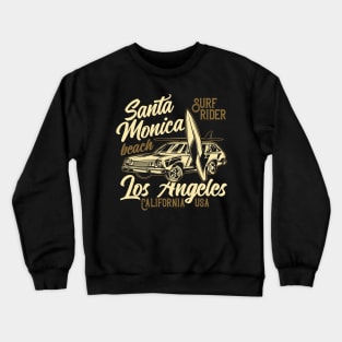 Santa monica surf rider Crewneck Sweatshirt